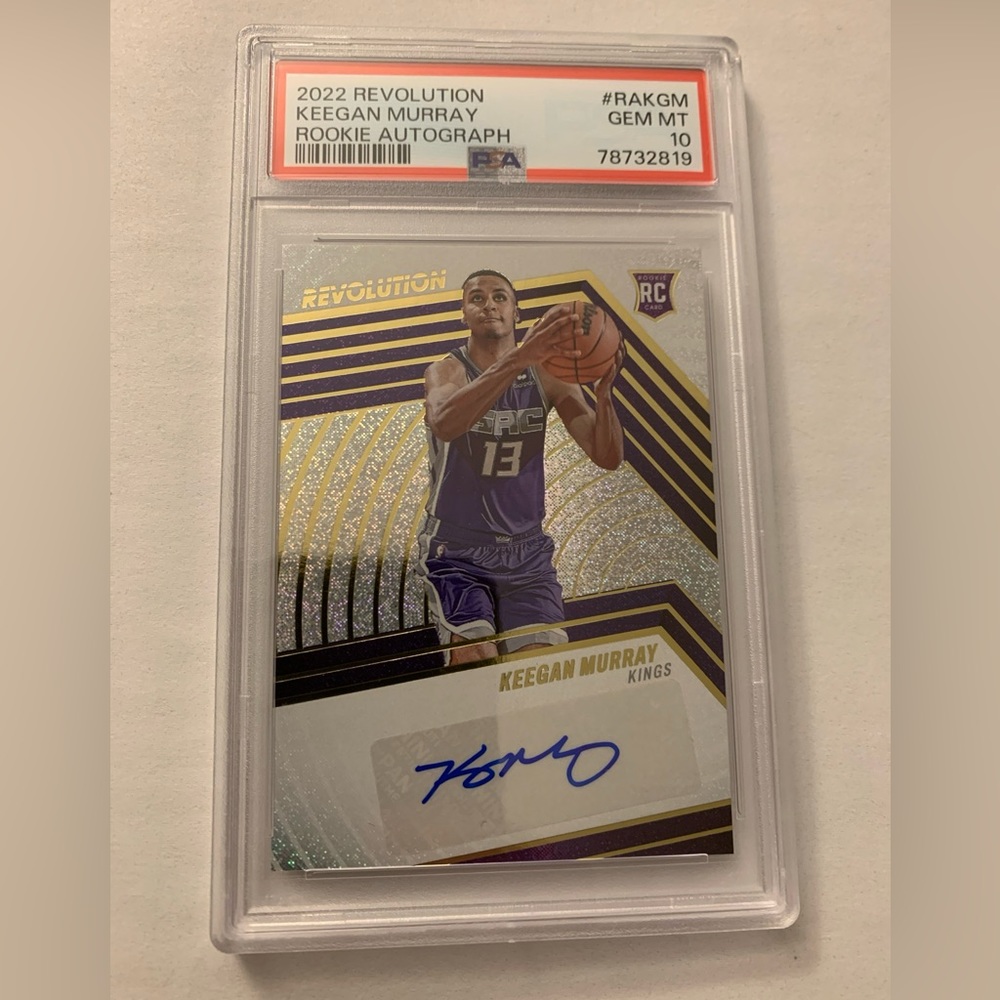 2022-23 Revolution Keegan Murray Autograph Rookie Auto RC #RA-KGM PSA 10 POP 3